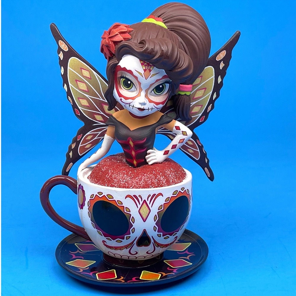 Jasmine Becket-Griffith Lovely Lilly Fairy Tea with the Spirits Sugar Skull